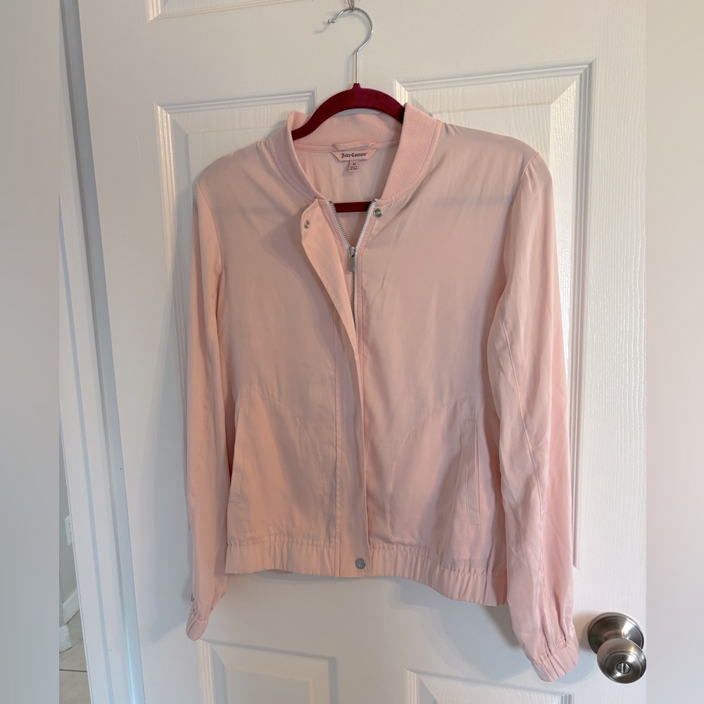 Juicy Couture Blush Pink Bomber Jacket